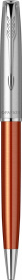 Шариковая ручка Parker Sonnet Essentials Orange SB Steel CT, цвет чернил black, перо: M, в подарочной упаковке.