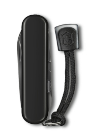 Нож-брелок VICTORINOX Signature Lite Onyx Black, 58 мм, 8 функций, чёрный
