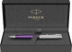 Шариковая ручка Parker Sonnet Essentials Violet SB Steel CT, цвет чернил black, перо: M, в подарочной упаковке.