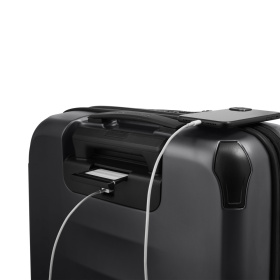 Чемодан VICTORINOX Spectra™ 3.0 Global Carry-On, чёрный, поликарбонат Sorplas™, 40x20x55 см, 39 л