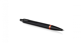 Шариковая ручка Parker IM Vibrant Rings Flame Orange, стержень: Mblue, в подарочной упаковке.