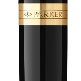 Ручка-роллер Parker "Ingenuity Black GT" стержень: F, цвет чернил: black, в подарочной упаковке.