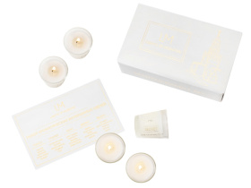 Набор ароматических свечей, 5*50 мл (прозрачный)