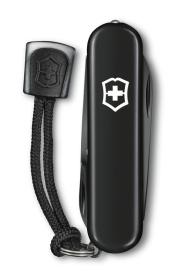 Нож-брелок VICTORINOX Signature Lite Onyx Black, 58 мм, 8 функций, чёрный