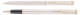 Набор Pierre Cardin PEN&PEN: ручка шариковая + роллер. Цвет - серебристо-бежевый. Упаковка Е.