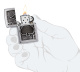 Зажигалка ZIPPO Ace Of Spades с покрытием Brushed Chrome, латунь/сталь, серебристая, 38x13x57 мм