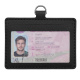 Карман для карт и пропуска с подвесом горизонтальный Фэйвор (Favor), черный