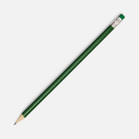 Карандаш простой Hand Friend с ластиком, зеленый