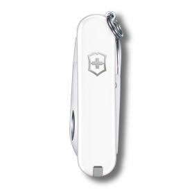 Нож-брелок VICTORINOX Classic SD Colors "Falling Snow", 58 мм, 7 функций, белый