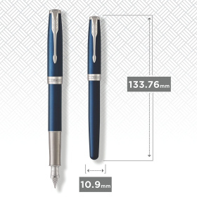 Перьевая ручка Parker Sonnet , Subtle Blue Lacquer CT