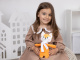 Мягкая игрушка Beastie Toys, лисенок с белым шарфом