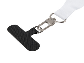 Ланъярд 2,5 см под сублимацию с трендовым карабином, замком обрыва и узким держателем для телефона из ПЭ