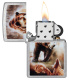 Зажигалка ZIPPO Mazzi® с покрытием Street Chrome, латунь/сталь, серебристая, 38x13x57 мм