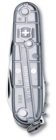Нож перочинный VICTORINOX Spartan, 91 мм, 12 функций, полупрозрачный серебристый