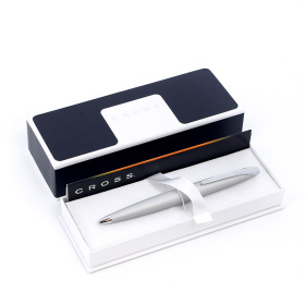 Ручка-роллер Selectip Cross ATX Цвет - матовый черный/серебро.