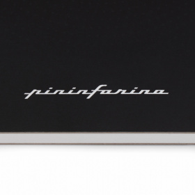 Блокнот линованный Pininfarina из каменной бумаги в твердой обложке, А5, черный