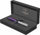 Перьевая ручка Parker Sonnet Essentials Violet SB Steel CT, перо: F, цвет чернил black, в подарочной упаковке.