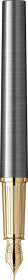 Перьевая ручка Parker Ingenuity Grey Core GT, перо: F (2 картриджа black и blue) в подарочной коробке