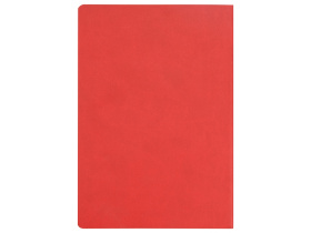 Блокнот Wispy линованный в мягкой обложке, красный (P)
