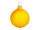 Стеклянный шар желтый матовый, заготовка шара 6 см, цвет 23