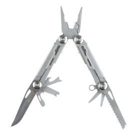 Мультитул Stinger, сталь (серебристый), 12 инструментов, нейлоновый чехол, коробка картон