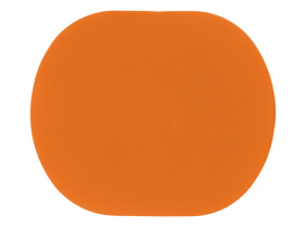 ПАТЧ ОВАЛ soft-touch (оранжевый ) 6,0 х 5,0 см