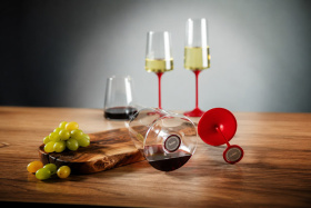 Хрустальный бокал для игристого вина на магните Trebonn SplitGlass, 2 шт, 320 мл