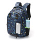 Рюкзак TORBER CLASS X, темно-синий с рисунком "Буквы", полиэстер, 45 x 32 x 16 см + Пенал в подарок!
