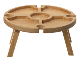 Деревянный столик на складных ножках Outside party (коричневый)