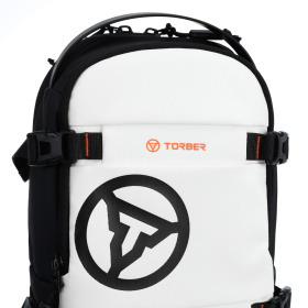 Рюкзак на одно плечо TORBER Xtreme, белый/чёрный, 20 х 8 х 31 см, 5л