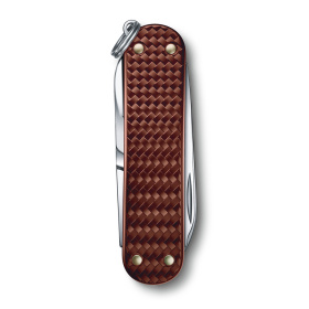 Нож-брелок VICTORINOX Classic SD Precious Alox "Hazel Brown", 58 мм, 5 функций, коричневый