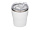 Вакуумная термокружка c керамическим покрытием Rodos, непротекаемая крышка, 350 мл, белый