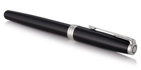 Перьевая ручка Parker Sonnet F539, цвет: LaqBlack СT, перо: F (стальное)