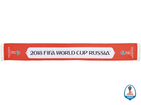 Шарф Россия трикотажный 2018 FIFA World Cup Russia™ (белый, красный, синий, черный)