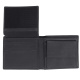 Бумажник KLONDIKE Yukon, натуральная кожа в черном цвете, 11 х 2 х 9,5 см