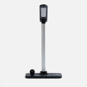 Настольная лампа с беспроводной зарядкой Power Light, черная