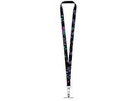 Ланъярд 2,5 см под сублимацию с трендовым карабином и металлическим держателем для телефона