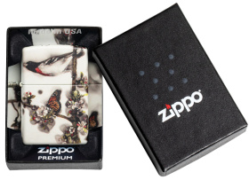 Зажигалка ZIPPO Spazuk Design с покрытием 540 Matte, латунь/сталь, разноцветная, 38x13x57 мм