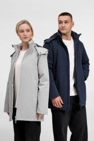 Куртка-парка унисекс Sfera, темно-синяя