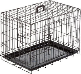 DUVO+ Клетка для собак двухдверная "Pet Kennel Top Line SMALL", чёрная, 62х44х50см (Бельгия)!