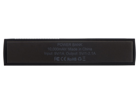 Портативное зарядное устройство Edge Black, 10000 mAh