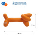 DUVO+ Игрушка для собак латексная "Надувная такса", оранжевая, 18x5.5x8см (Бельгия)