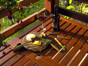Подарочный набор для вина и сыра Reze из 4 предметов, натуральный