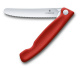 Нож для овощей VICTORINOX SwissClassic, складной, лезвие 11 см с волнистой заточкой, красный