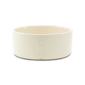 SCRUFFS Миска керамическая для собак "Icon Dog Food", кремовая, 25х25х10см, 3500мл (Великобритания)