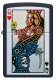 Зажигалка ZIPPO Queen Design с покрытием Navy Matte, латунь/сталь, синяя, матовая, 38x13x57 мм