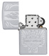 Зажигалка ZIPPO Harley-Davidson® c покрытием Satin Chrome™, латунь/сталь, серебристая, 38x13x57 мм