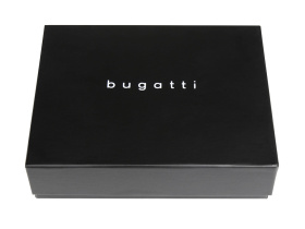Портмоне для кредитных карт BUGATTI АРИСТОКРАТ | NOBILE, с защитой данных RFID, черное, натуральная воловья кожа, 10х0,3х8 см