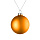 Елочный шар Finery Matt, 8 см, матовый оранжевый