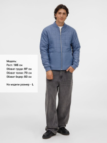Куртка унисекс Warmbridge, синяя (джинс)